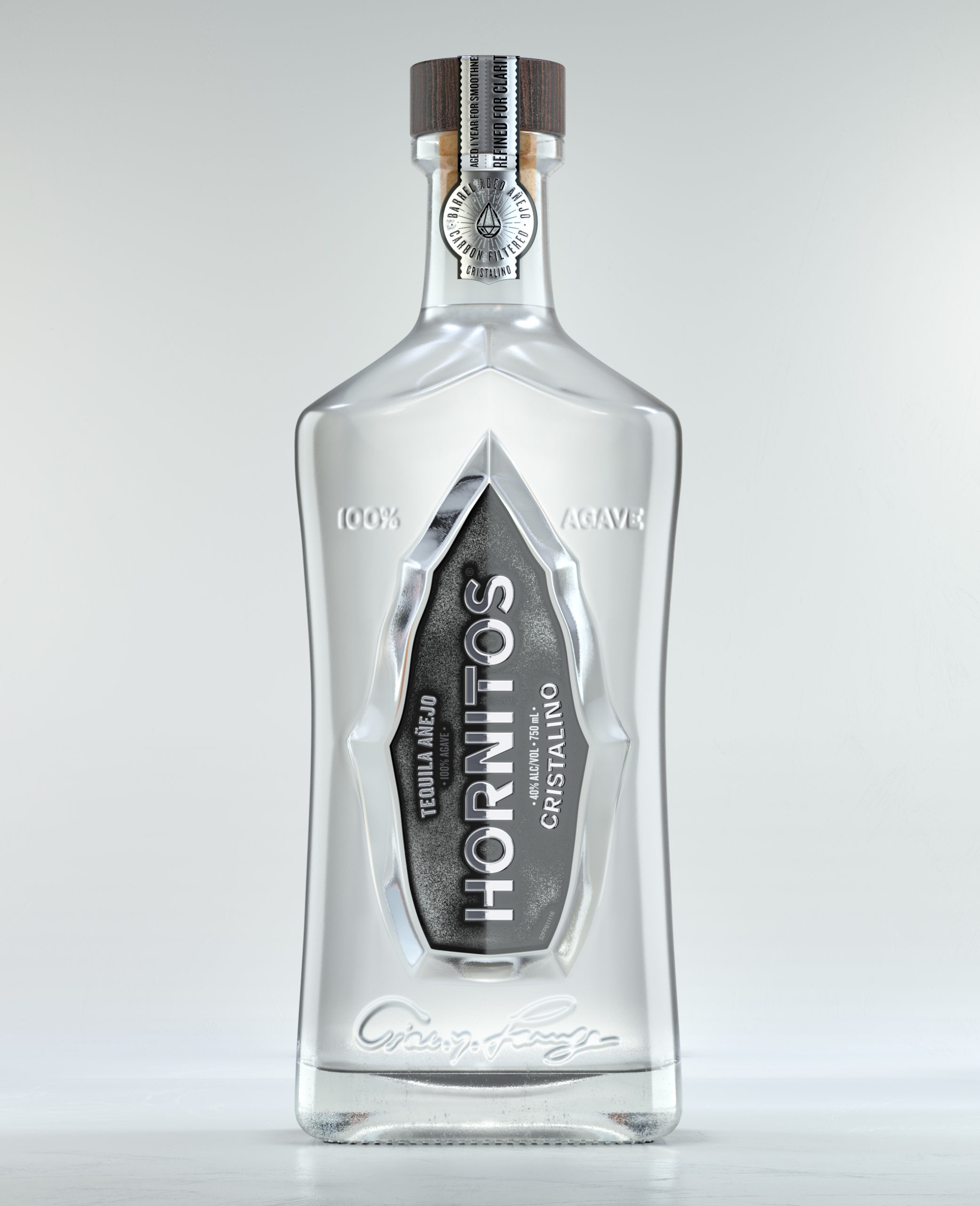 CGI - Modeling and rendering of alcohol bottle